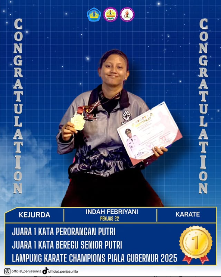 Foto prestasi Lampung karate champions piala gubernur 2025
